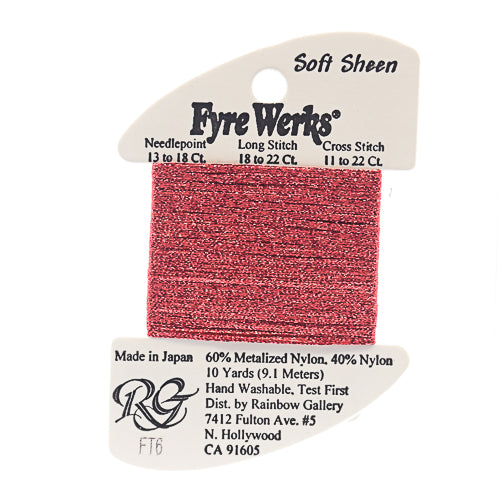 Rainbow Gallery Fyre Werks Soft Sheen - 06 Brite Christmas Red