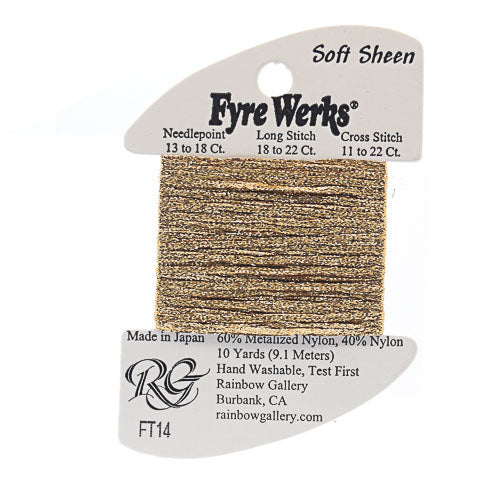 Rainbow Gallery Fyre Werks Soft Sheen - 14 Vatican Gold