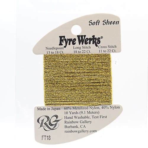 Rainbow Gallery Fyre Werks Soft Sheen - 18 Yellow Gold