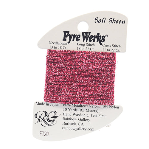 Rainbow Gallery Fyre Werks Soft Sheen - 20 Raspberry