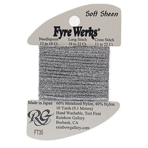 Rainbow Gallery Fyre Werks Soft Sheen - 35 Smoke Gray