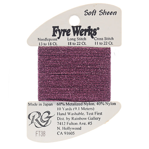 Rainbow Gallery Fyre Werks Soft Sheen - 38 Dark Red