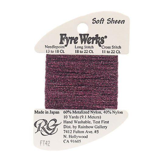 Rainbow Gallery Fyre Werks Soft Sheen - 42 Plum