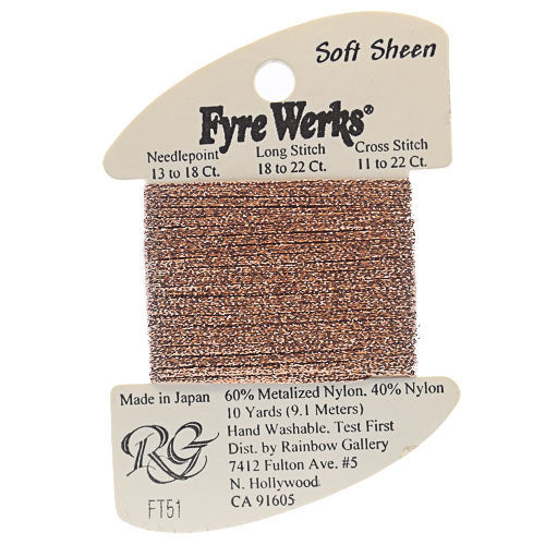 Rainbow Gallery Fyre Werks Soft Sheen - 51 Copper