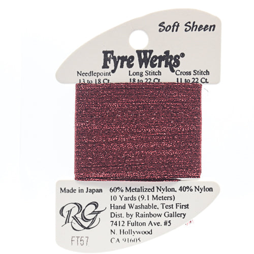 Rainbow Gallery Fyre Werks Soft Sheen - 57 Merlot