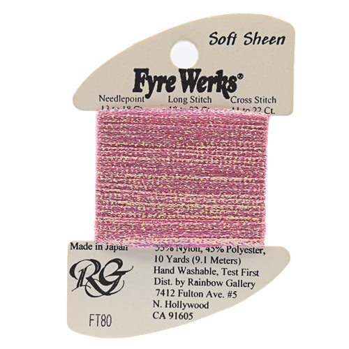 Rainbow Gallery Fyre Werks Soft Sheen - 80 Pink Pearl