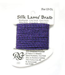 Rainbow Gallery Silk Lame Braid 13 - 023 Dark Lavender