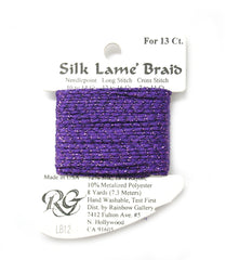 Rainbow Gallery Silk Lame Braid 13 - 012 Purple