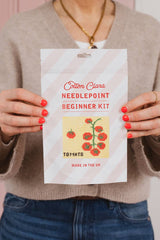 Cotton Clara Craft Kits & Supplies - Tomato Needlepoint Kit - Beginner Craft Kit