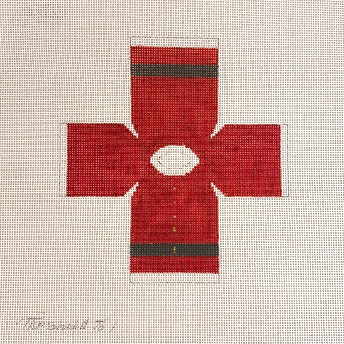 The Studio Midwest Santa Topper Needlepoint Canvas