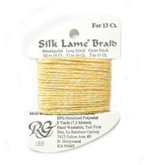 Rainbow Gallery Silk Lame Braid 13 - 035 Yellow