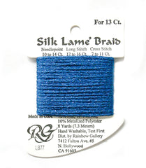 Rainbow Gallery Silk Lame Braid 13 - 077 Royal Blue