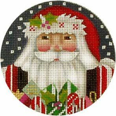 Melissa Shirley Designs Candy Cane Claus Needlepoint Canvas