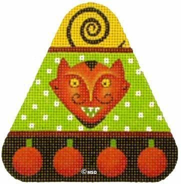 Melissa Shirley Designs Devil Candy Corn Needlepoint Canvas