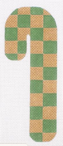 Melissa Shirley Designs Check Candy Cane Needlepoint Canvas
