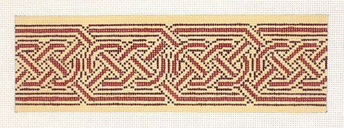 Barbara Russell Celtic Knot Book Weight Needlepoint Canvas