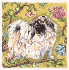 Barbara Russell Pekingese Full Dog Needlepoint Canvas