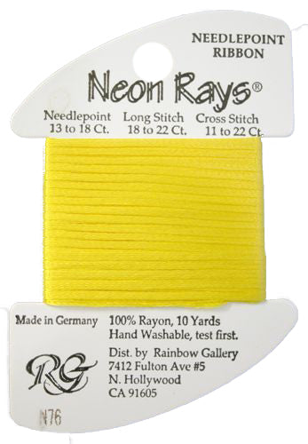 Rainbow Gallery Neon Rays - 076 Bright Yellow