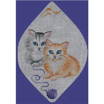 Rebecca Wood Designs Whiskers on Kittens Needlepoint Canvas