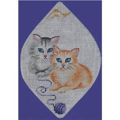 Rebecca Wood Designs Whiskers on Kittens Needlepoint Canvas