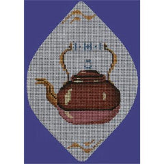 Rebecca Wood Designs Brigt Copper Kettles Needlepoint Canvas