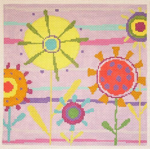 Birds of a Feather Floret Dawn Needlepoint Canvas