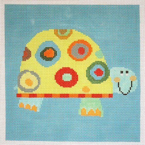 Birds of a Feather Topsy Turtle Needlepoint Canvas