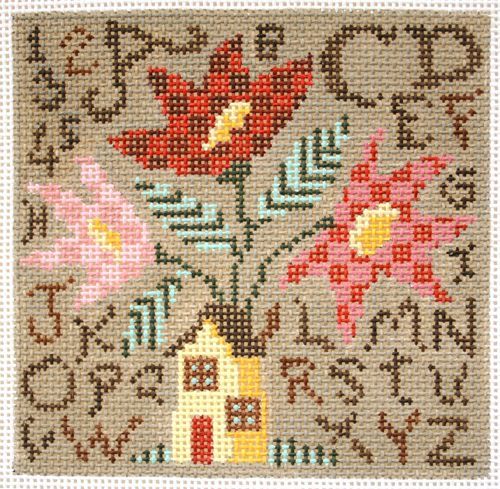 Birds of a Feather Bloom Needlepoint Canvas