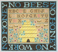 Birds of a Feather No Bees No Honey Needlepoint Canvas