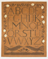 Birds of a Feather Alphabet Sampler Needlepoint Canvas