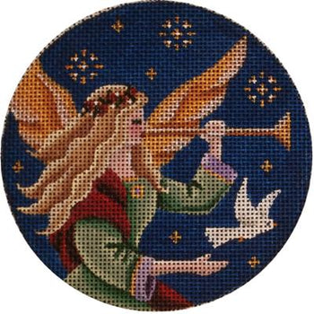 Rebecca Wood Designs Angels Dove Ornament Needlepoint Canvas