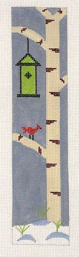 J. Child Designs Birch Tree Bookmark Needlepoint Canvas