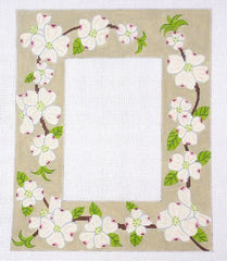 J. Child Designs Dogwood Picture Frame Needlepoint Canvas