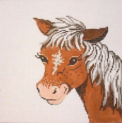 Patti Mann Cute Horse Needlepoint Canvas