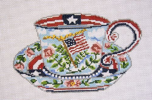 Cooper Oaks Design America Cup Needlepoint Canvas