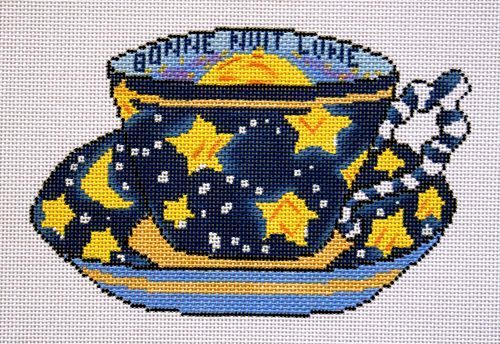 Cooper Oaks Design Bonne Nuit Lune Cup Needlepoint Canvas