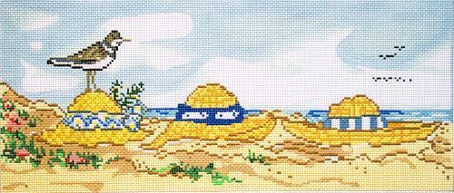 Cooper Oaks Design Susan Wallace Barnes Beach Hats Needlepoint Canvas