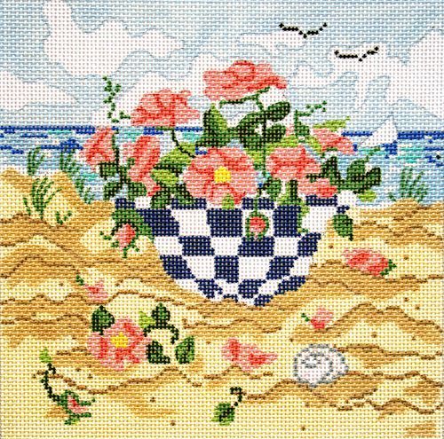 Cooper Oaks Design Beach Bowl Needlepoint Canvas