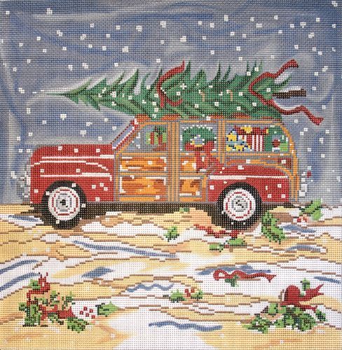 Cooper Oaks Design Christmas Woody Needlepoint Canvas