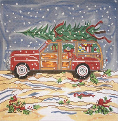 Cooper Oaks Design Christmas Woody Needlepoint Canvas