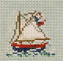 Cooper Oaks Design Cap Boat Needlepoint Canvas