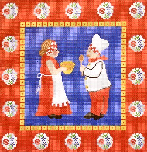 Cooper Oaks Design The Chefs 13M Needlepoint Canvas