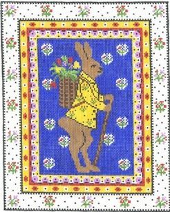 Cooper Oaks Design French Market Bunny Needlepoint Canvas