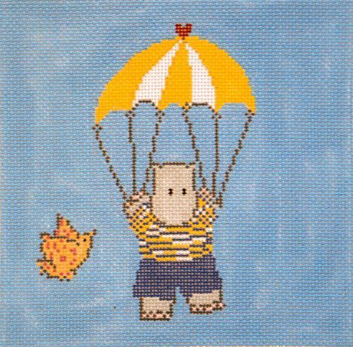 Cooper Oaks Design Clayton Parachuting Needlepoint Canvas