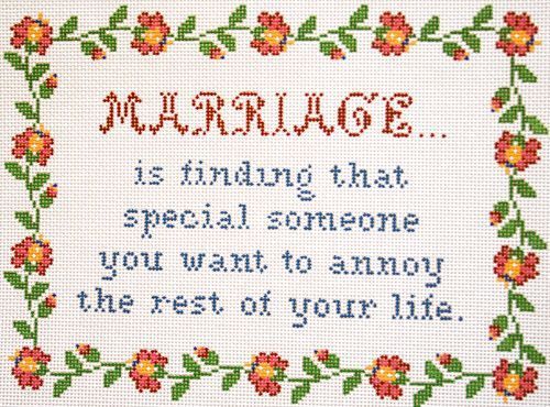 Cooper Oaks Design Marriage Needlepoint Canvas