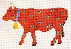 Cooper Oaks Design Red Cow Needlepoint Canvas