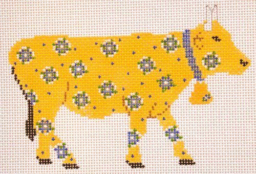 Cooper Oaks Design Yellow Cow Needlepoint Canvas