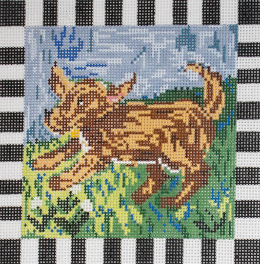 Cooper Oaks Design Dudley Dog Needlepoint Canvas