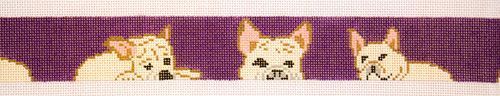 Cooper Oaks Design French Bulldog Belt Needlepoint Canvas