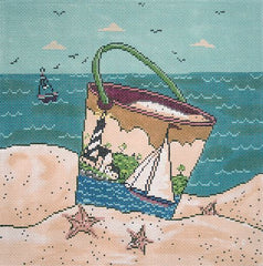 Cooper Oaks Design Sailing by the Sea Needlepoint Canvas
